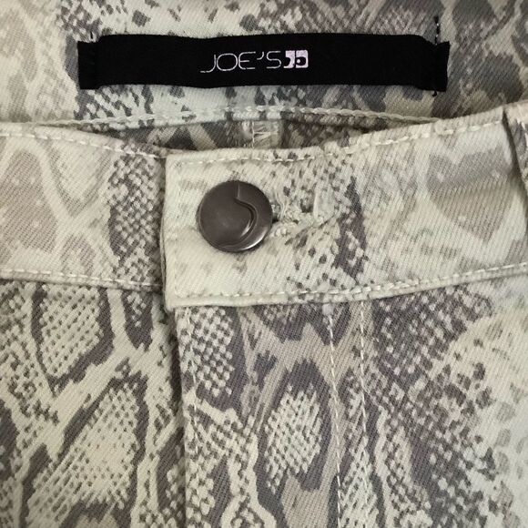 JOE’S “HIGH WATER” SNAKESKIN PRINT ANKLE CROPPED SKINNY JEANS SIZE 27 NWOT - Picture 2 of 8
